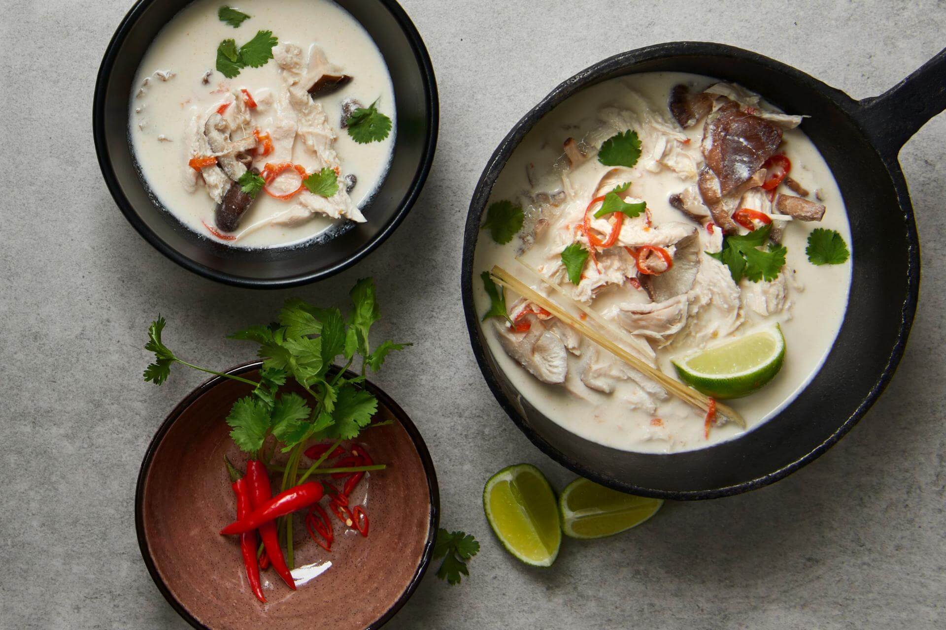 🥇 【 Receta de Tom Kha Kai】Preparación Paso a Paso